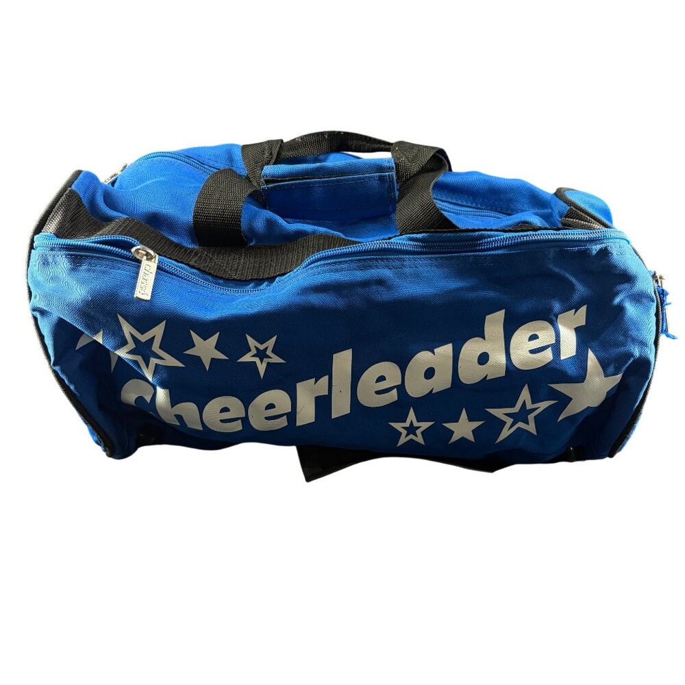 Blue Chassé Cheerleader Duffel Bag With White Star Print